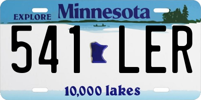 MN license plate 541LER