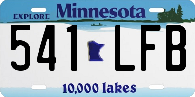MN license plate 541LFB