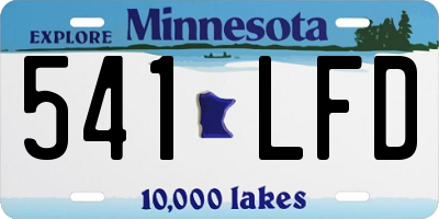 MN license plate 541LFD