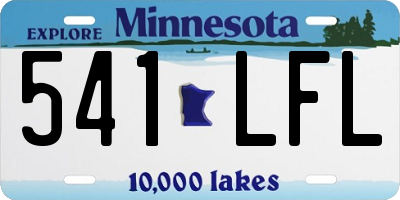 MN license plate 541LFL