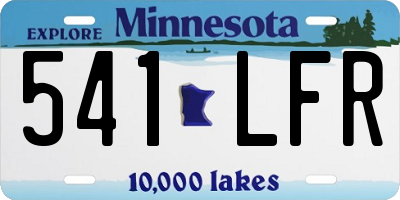 MN license plate 541LFR