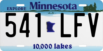 MN license plate 541LFV