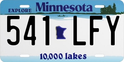 MN license plate 541LFY