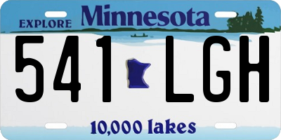 MN license plate 541LGH