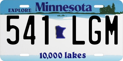 MN license plate 541LGM