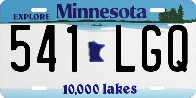 MN license plate 541LGQ