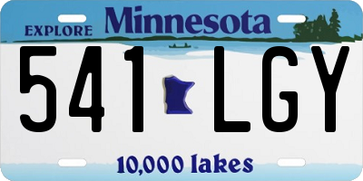 MN license plate 541LGY