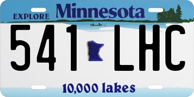 MN license plate 541LHC