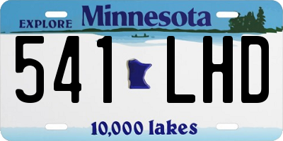 MN license plate 541LHD
