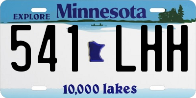 MN license plate 541LHH