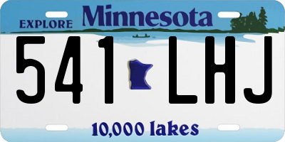 MN license plate 541LHJ