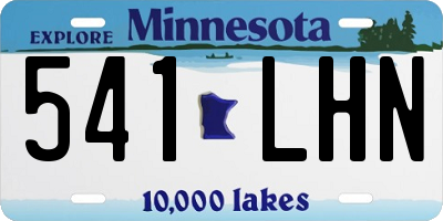 MN license plate 541LHN