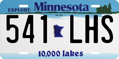 MN license plate 541LHS