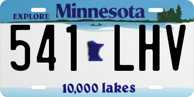 MN license plate 541LHV