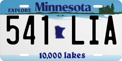 MN license plate 541LIA