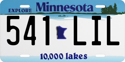 MN license plate 541LIL