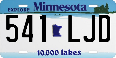 MN license plate 541LJD