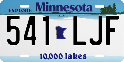 MN license plate 541LJF