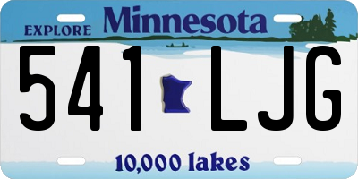 MN license plate 541LJG