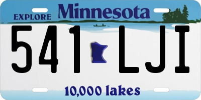 MN license plate 541LJI