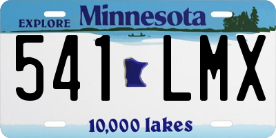 MN license plate 541LMX
