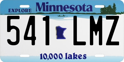 MN license plate 541LMZ