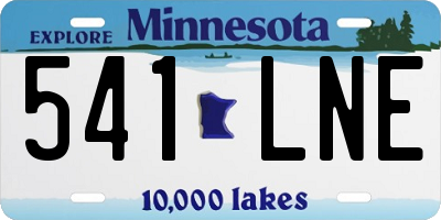 MN license plate 541LNE