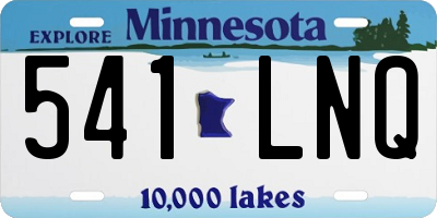 MN license plate 541LNQ