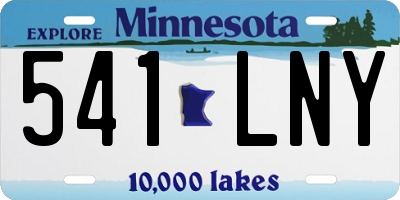 MN license plate 541LNY