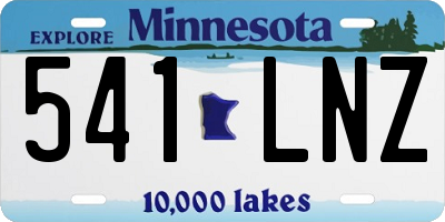 MN license plate 541LNZ