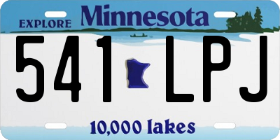 MN license plate 541LPJ