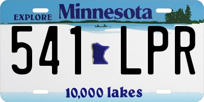 MN license plate 541LPR