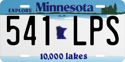 MN license plate 541LPS