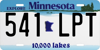 MN license plate 541LPT
