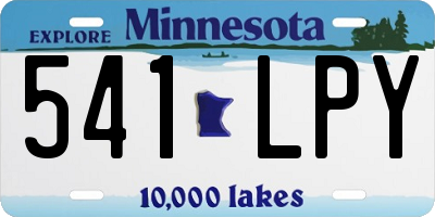 MN license plate 541LPY