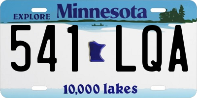 MN license plate 541LQA
