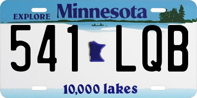 MN license plate 541LQB