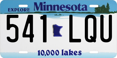 MN license plate 541LQU