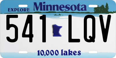 MN license plate 541LQV