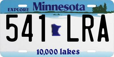 MN license plate 541LRA