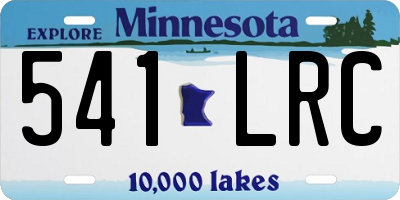 MN license plate 541LRC