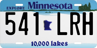 MN license plate 541LRH