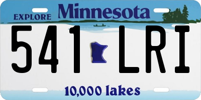 MN license plate 541LRI