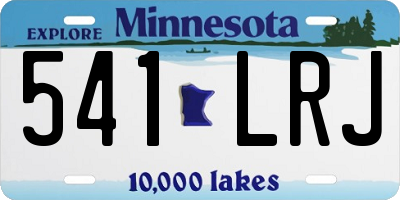 MN license plate 541LRJ