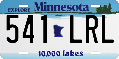MN license plate 541LRL