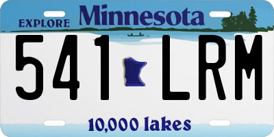 MN license plate 541LRM