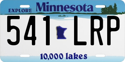 MN license plate 541LRP