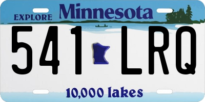 MN license plate 541LRQ
