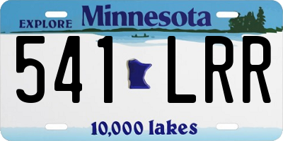 MN license plate 541LRR