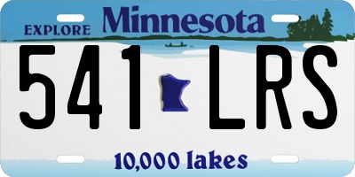 MN license plate 541LRS